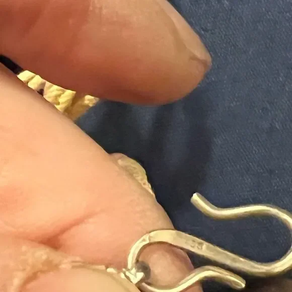 Sterling and semiprecious Nepalese necklace, handmade - Picture 7 of 7